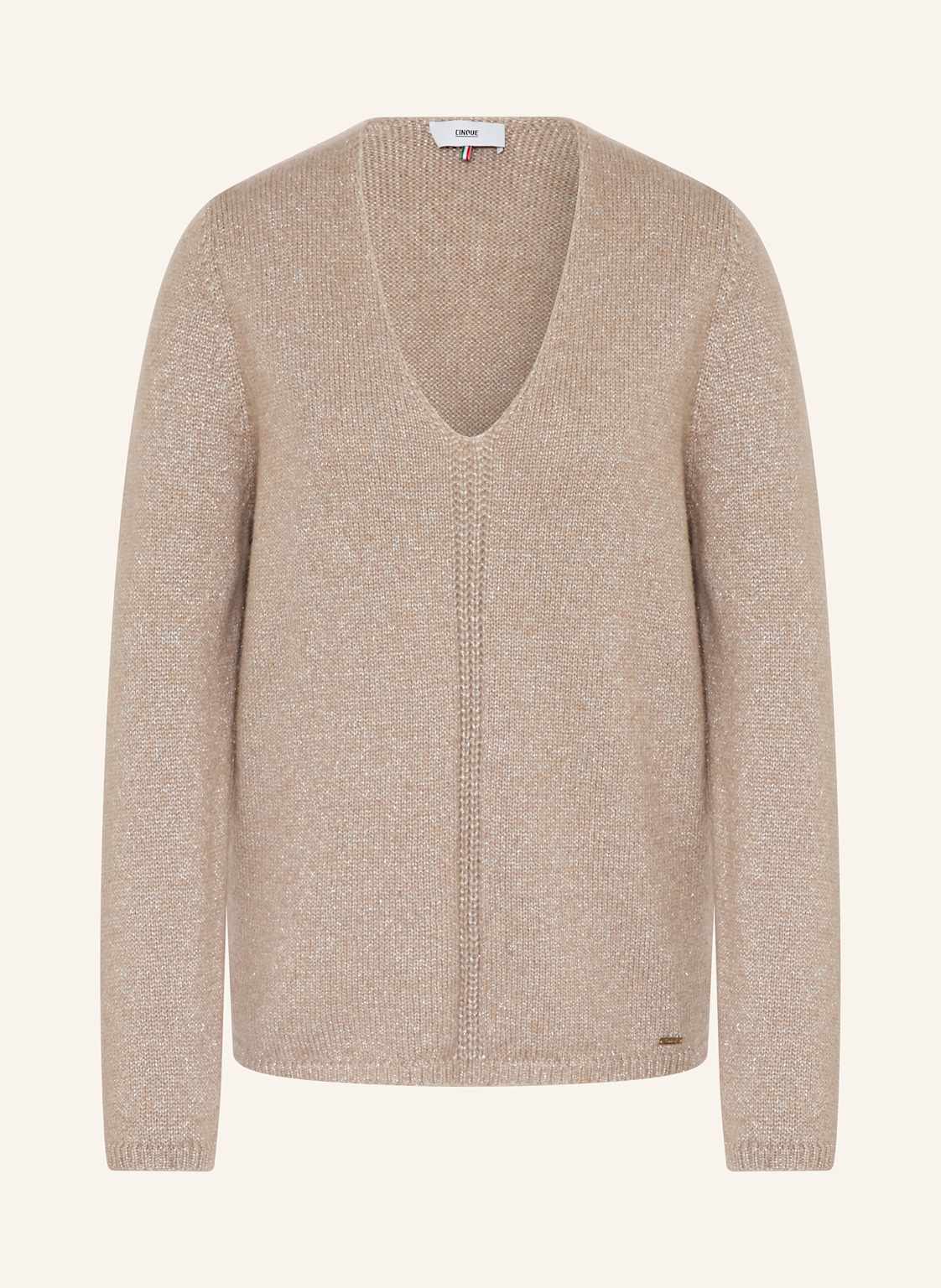 Cinque Pullover Cijuny Mit Glitzergarn braun von CINQUE