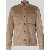 Cinque Regular Fit Hemdjacke mit Brusttaschen Modell 'Messi' in Mud, Größe XL Cinque Regular Fit Hemdjacke mit Brusttaschen Modell 'Messi' in Mud, Größe XL von CINQUE