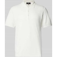 Cinque Regular Fit Poloshirt mit Strukturmuster Modell 'FLAVI' in Offwhite, Größe XL von CINQUE