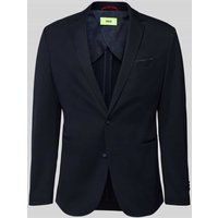 Cinque Slim Fit 2-Knopf-Sakko mit Paspeltaschen Modell 'Data' in Dunkelblau, Größe 50 von CINQUE