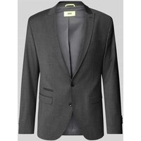Cinque Slim Fit 2-Knopf-Sakko mit Schurwoll-Anteil Modell 'Castello' in Mittelgrau, Größe 54 von CINQUE