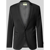 Cinque Slim Fit 2-Knopf-Sakko mit Schurwoll-Anteil Modell 'Castello' in Black, Größe 102 von CINQUE