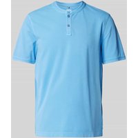 Cinque Slim Fit Poloshirt mit Rundhalsausschnitt Modell 'LANO' in Bleu, Größe M von CINQUE