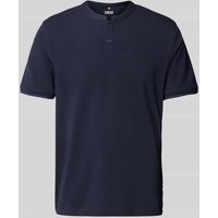 Cinque Slim Fit Poloshirt mit Rundhalsausschnitt Modell 'LANO' in Marine, Größe XL von CINQUE