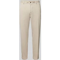 Cinque Slim Fit Stoffhose mit Gürtelschlaufen Modell 'JULI-O' in Beige, Größe 94 von CINQUE