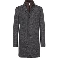 Cinque Stehkragenmantel aus einem Schurwoll-Mix mit heraustrennbarem Kragenbesatz in 106 von CINQUE