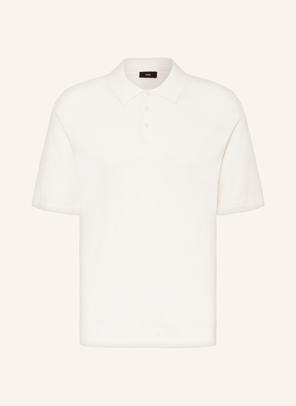 Cinque Strick-Poloshirt Ciflavi weiss von CINQUE