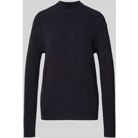 Cinque Strickpullover mit gerippten Abschlüssen Modell 'MENSO' in Dunkelblau, Größe M von CINQUE