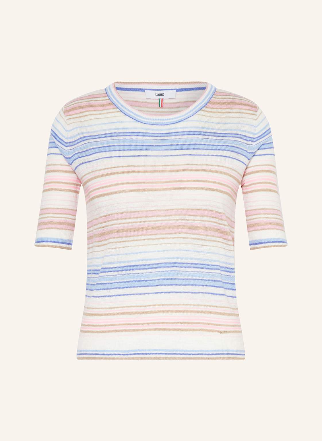 Cinque Strickshirt Cirosana Mit Leinen weiss von CINQUE