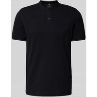Cinque T-Shirt mit kurzer Knopfleiste in Black, Größe XL von CINQUE