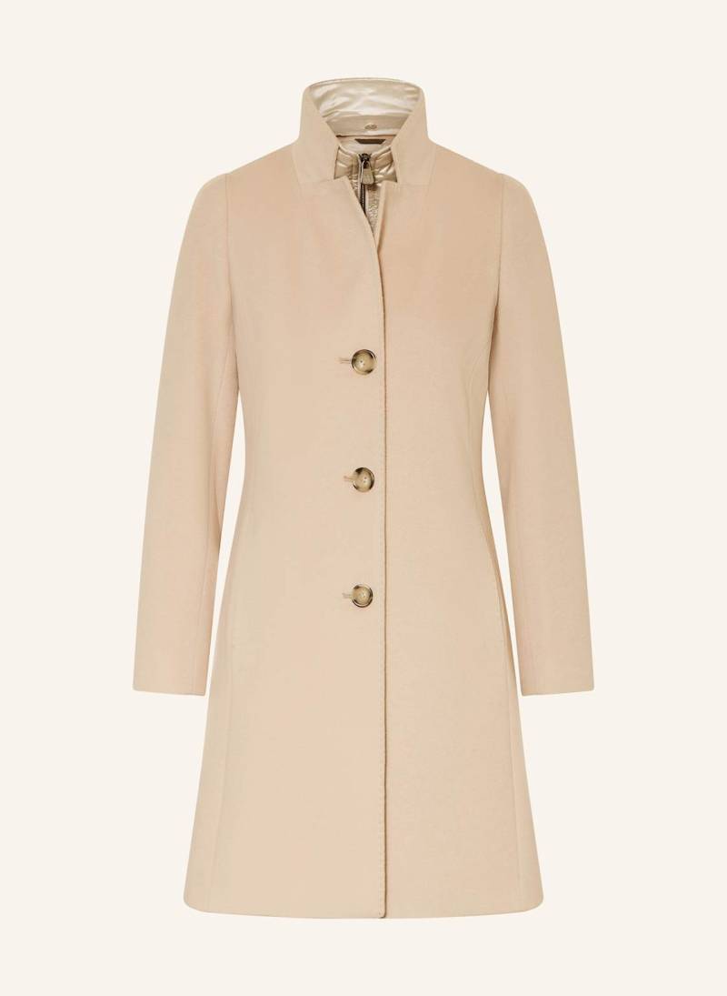 Cinzia Rocca Wollmantel Mit Herausnehmbarer Blende beige von CINZIA ROCCA