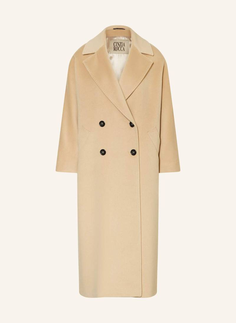 Cinzia Rocca Wollmantel beige von CINZIA ROCCA