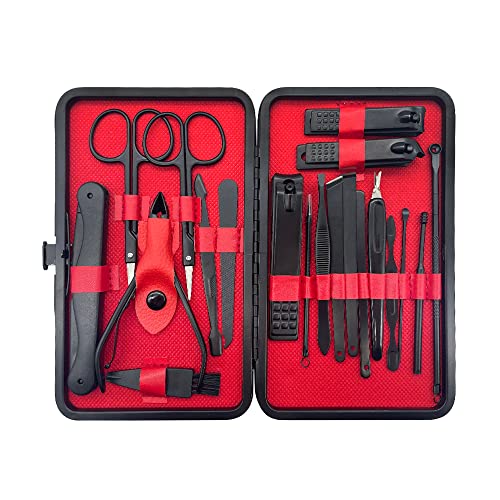 CIOUYAOS 20pcs Nagelknipser Nagelset, Maniküre Nail Care Pediküre Fusspflege Nagelschere Nagelpflege Set, Professionell Nagel Tools für Männer Frauen Hand Füße (Geschenk Set) von CIOUYAOS