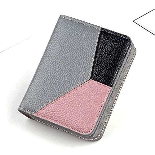 CIRCLEXP Taschen Damen Kurze Brieftasche Vertikale Reißverschlusstasche Multifunktionale Visitenkartenetui Litschi Leder Geldbörse CIRCLEXP Taschen Damen Kurze Brieftasche Vertikale Reißverschlusstasche Multifunktionale Visitenkartenetui Litschi Leder Geldbörse von CIRCLEXP