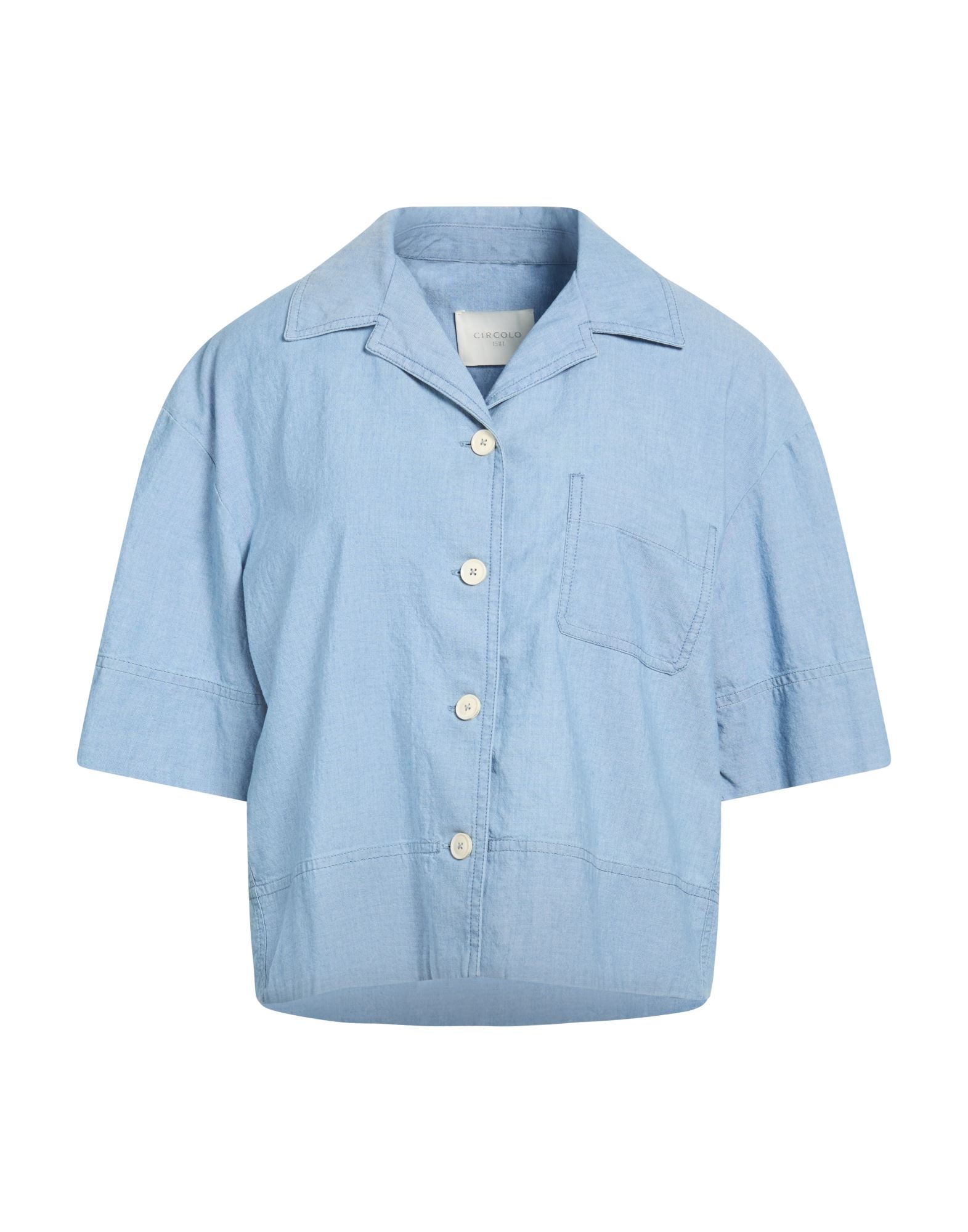 CIRCOLO 1901 Jeanshemd Damen Blau von CIRCOLO 1901