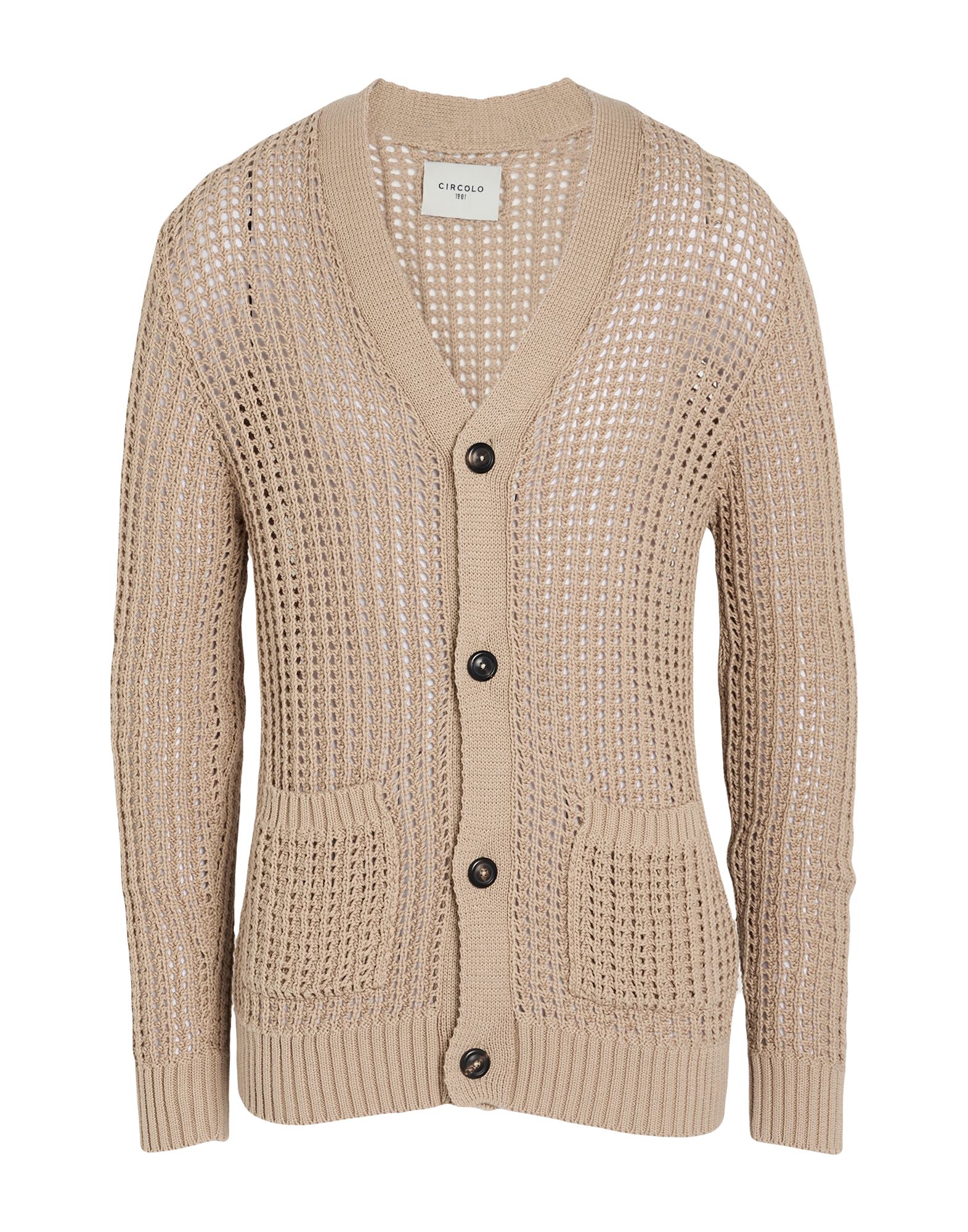 CIRCOLO 1901 Strickjacke Herren Hellbraun von CIRCOLO 1901