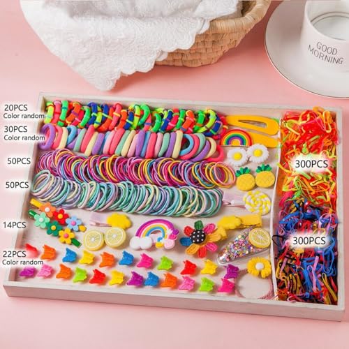 786-teiliges Geschenkset Haar-Accessoires Baby Kleine Mädchen Haarspangen Schleifen Krawatten Kleinkinder Haarspangen Haarnadeln Set Kopf Ornamente von CISMARK