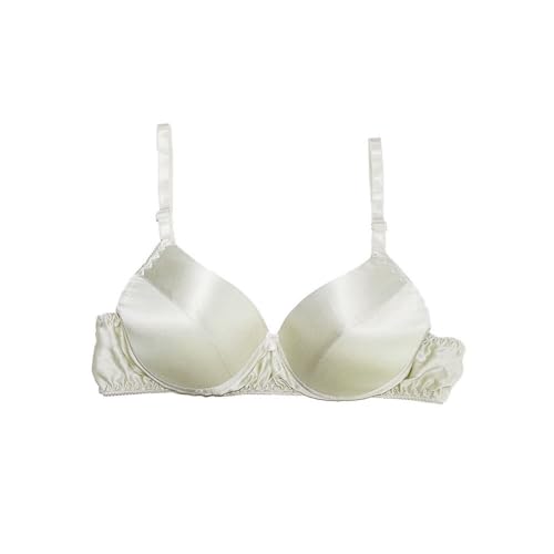 CISULI 100% Reine Seidensatin BH B/C Cup ohne Bügel Damen Büstenhalter antiallergisch atmungsaktiv kühl im Sommer (DE/NL/SE/PL, Numerisch, 34, 36, Regular, Petite, 07) von CISULI