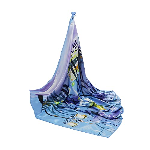 CISULI 100% Seide quadratischer Schal Herbst- und Winterschal hautfreundlich (57-02) von CISULI