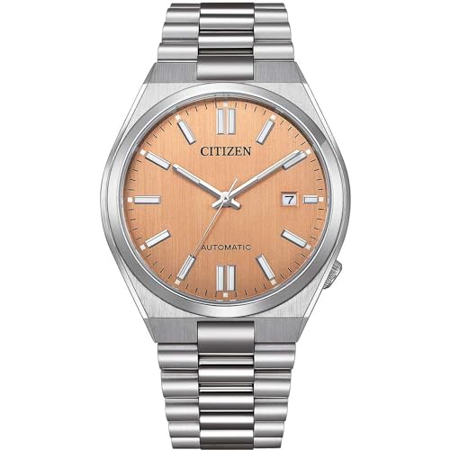 CITIZEN Automatic Tsuyosa Men's Watch Salmon Background NJ0151-88M Steel case and Bracelet von CITIZEN