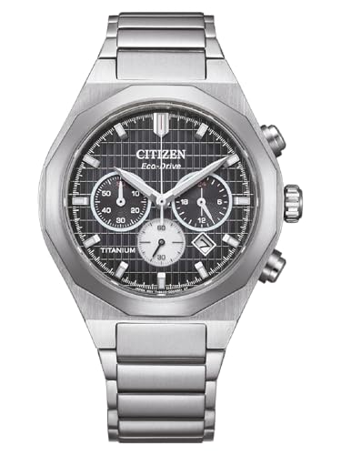 Citizen Eco-Drive Herrenuhr Solar Chronograph Titan Schwarz CA4690-51E von Citizen