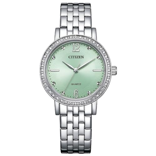 CITIZEN Damen Analog Quarz Uhr mit Edelstahl Armband EL3100-55X von Citizen