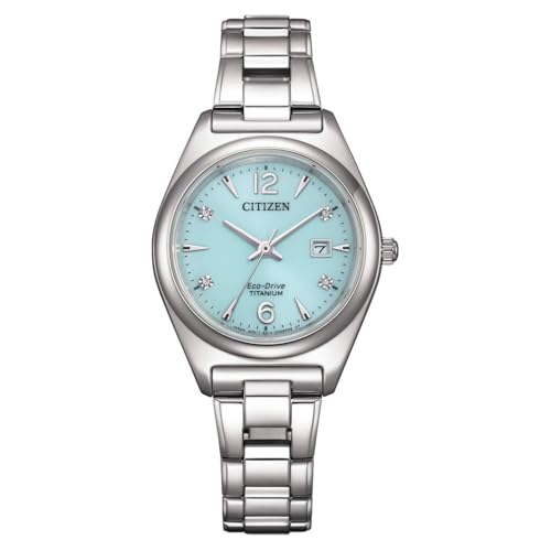 CITIZEN Damen Analog Quarz Uhr mit Titan Armband EW2601-81M von Citizen