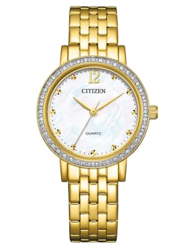 CITIZEN Women's Analog Quarz Uhr mit Edelstahl Armband EL3102-50D von CITIZEN