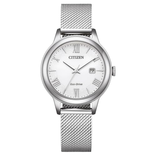 CITIZEN Damen Analog Eco-Drive Uhr mit Edelstahl Armband EW2621-75A von Citizen