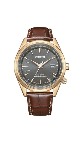 CITIZEN Men's Analog Quarz Uhr mit Leder Armband CB0273-11H von Citizen
