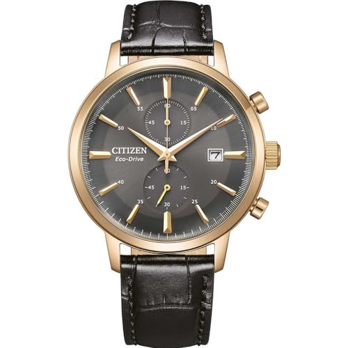 CITIZEN Herren Analog Quarz Uhr mit Leder Armband CA7069-24X von Citizen
