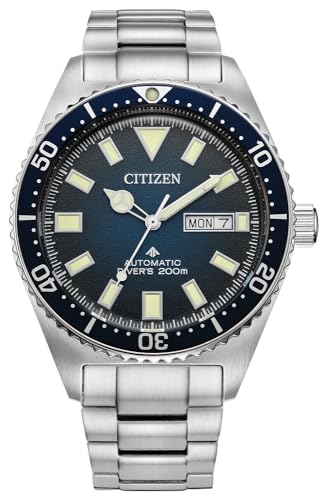 CITIZEN Herren Analog Automatik Uhr mit Edelstahl Armband NY0129-58LE von Citizen