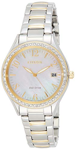Citizen Damen Analog Quarz Uhr mit Edelstahl Armband EO1184-81D von CITIZEN