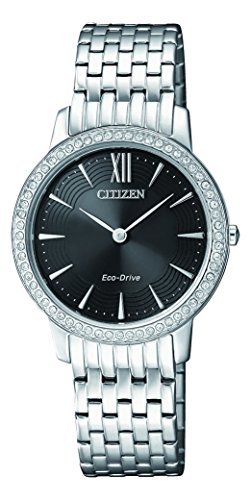 Citizen Damen Analog Quarz Uhr mit Edelstahl Armband EX1480-82E von CITIZEN