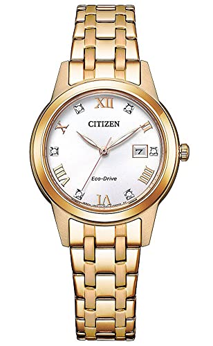Citizen Damen Analog Quarz Uhr mit Edelstahl Armband FE1243-83A von Citizen