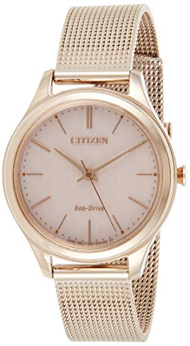 CITIZEN Damen Analog Quarz Uhr mit Edelstahl Armband EM0503-83X von CITIZEN