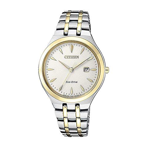 Citizen Damen Analog Solar Uhr mit Edelstahl Armband EW2494-89B von CITIZEN