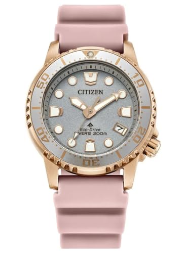 CITIZEN Damen Analog Solar Uhr mit Gummi Armband EO2023-00A von CITIZEN