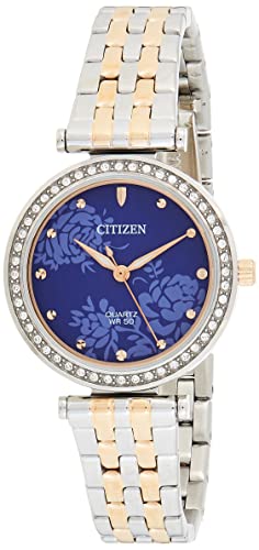 Citizen Damen-Armbanduhr ER0218-53L, Quarz, Kristall, blaues Zifferblatt, Blau von CITIZEN