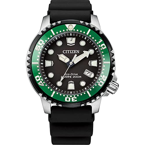 Citizen Eco-Drive Promaster Diver BN0155-08E Herren-Armbanduhr mit schwarzem Polyurethanarmband von CITIZEN