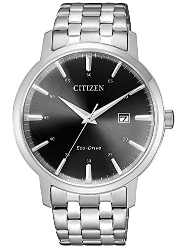 Citizen Herren Analog Eco-Drive Uhr mit Edelstahl Armband BM7460-88E von Citizen