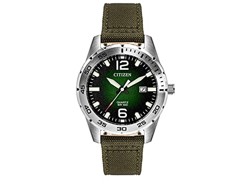 Citizen Herren Analog Japanisches Quarzwerk Uhr mit Nylon Armband BI1041-06X von CITIZEN