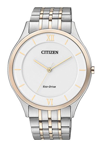 Citizen Herren Analog Quarz Uhr mit Edelstahl Armband AR0075-58A von CITIZEN