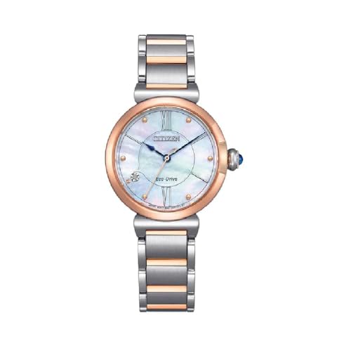 CITIZEN Damen Analog Quarz Uhr mit Edelstahl Armband EM1074-82D von Citizen