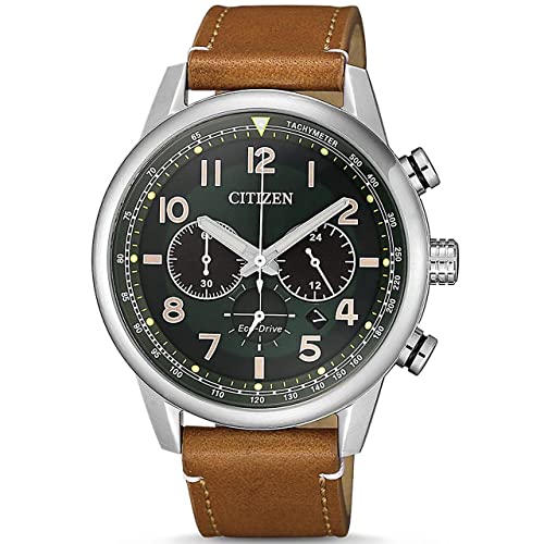 Citizen Herren Analog Eco-Drive Uhr mit Leder Armband CA4420-21X von Citizen
