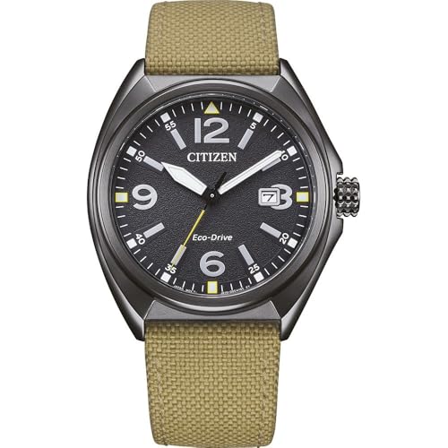 CITIZEN Herren Analog Eco-Drive Uhr mit Nylon Armband AW1575-08E von Citizen