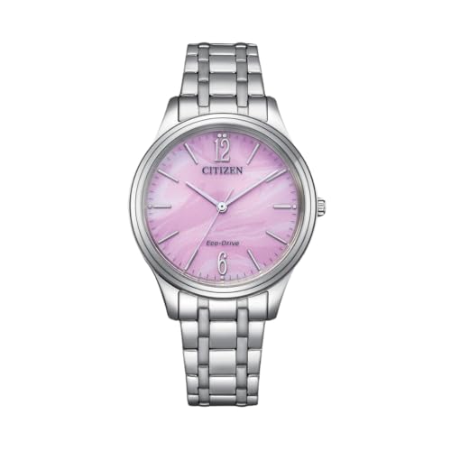 CITIZEN Damen Analog Eco-Drive Uhr mit Edelstahl Armband EM0411-71X von Citizen