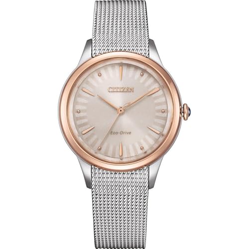 CITIZEN Herren Analog Quarz Uhr mit Edelstahl Armband EM1156-80X von Citizen