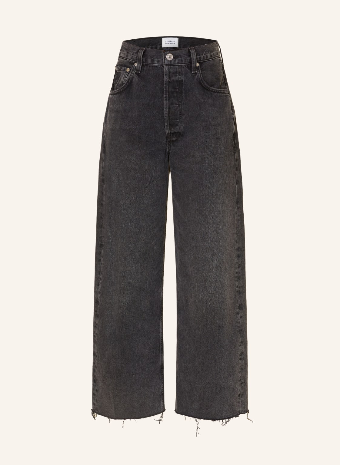 Citizens Of Humanity Cropped Jeans Ayla Raw Hem schwarz von CITIZENS of HUMANITY