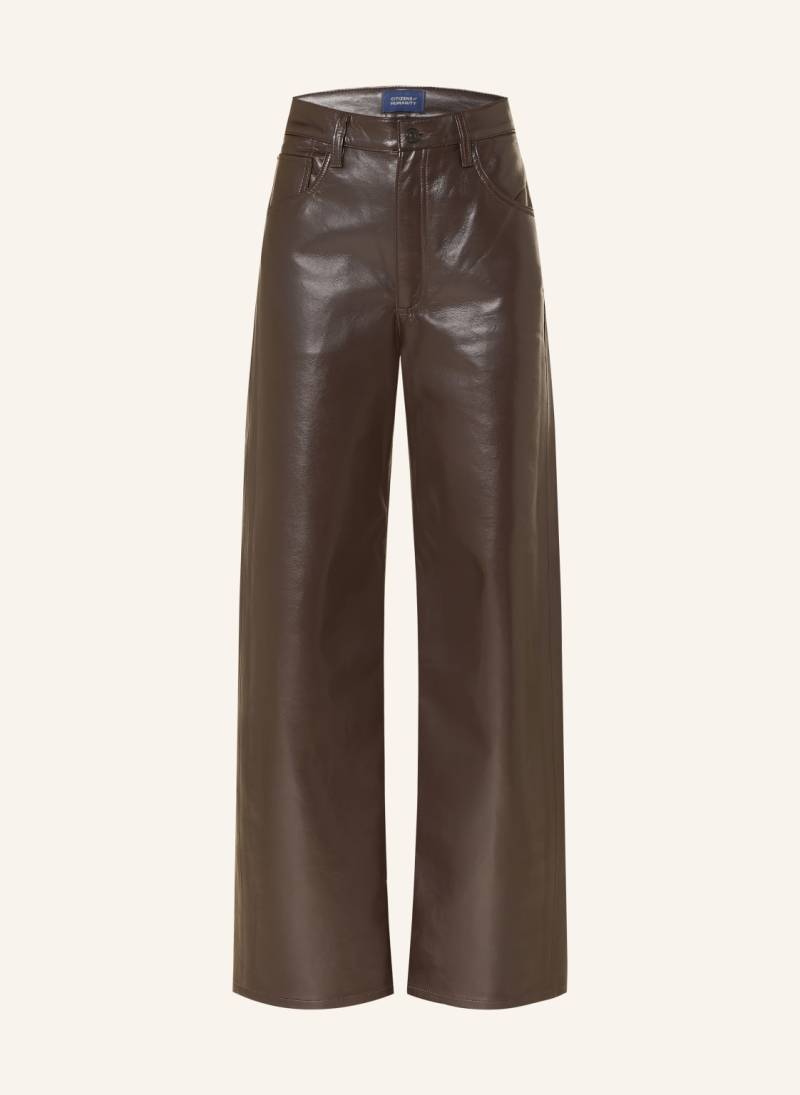 Citizens Of Humanity Lederhose Ayla braun von CITIZENS of HUMANITY